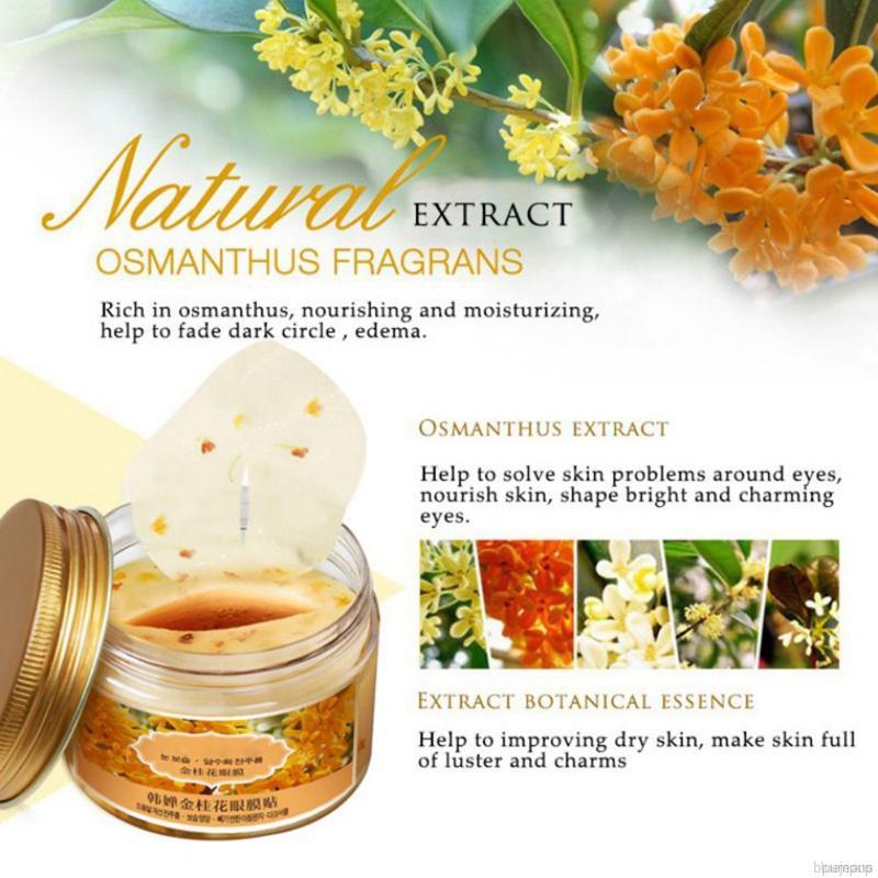 Set 80 Mặt Nạ Mắt Chiết Xuất Hoa Mộc Tê Vàng Dưỡng Ẩm Làm Săn Chắc Da Chống Bọng Mắt Và