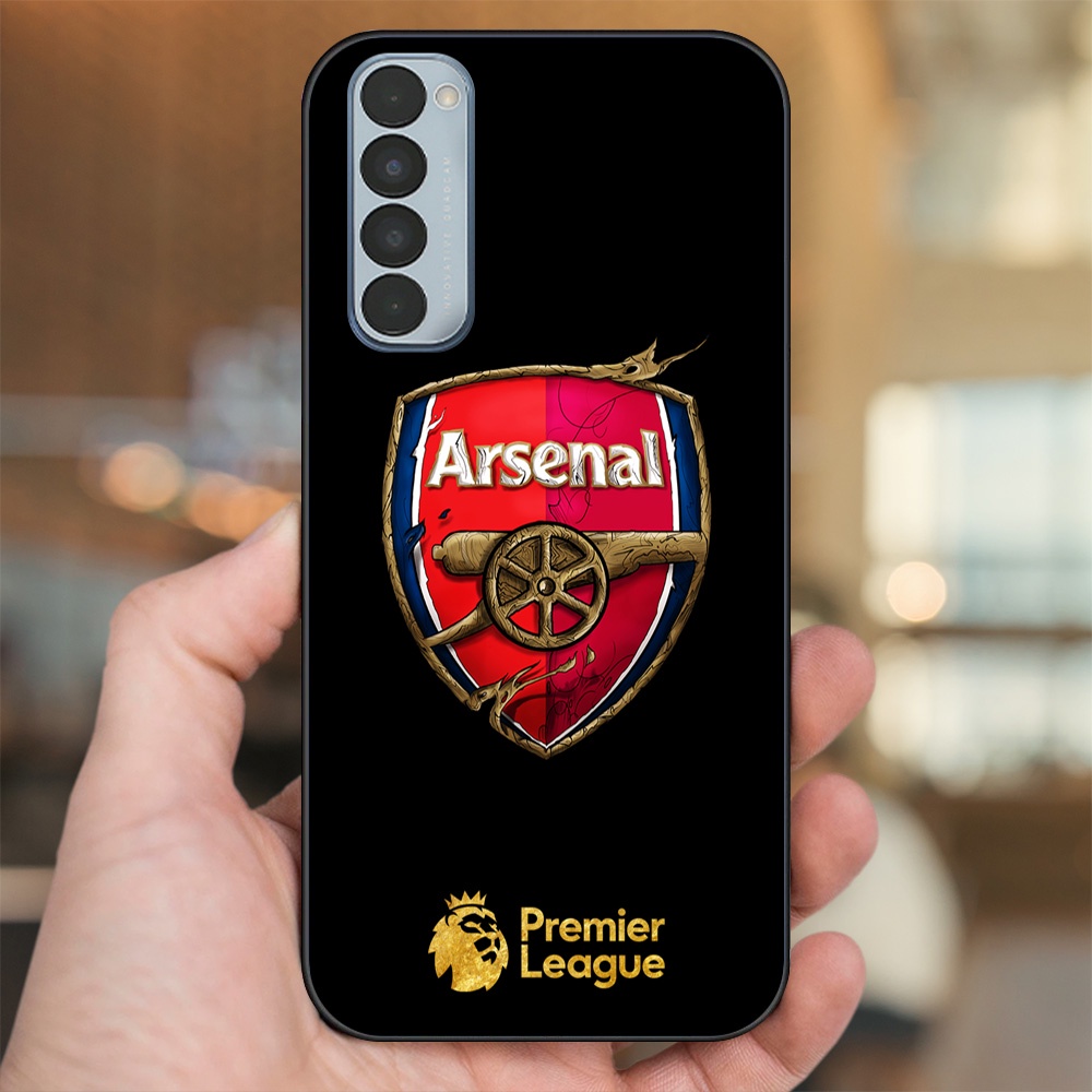 Ốp lưng Oppo Reno 4 Pro viền đen in hình Arsenal FC