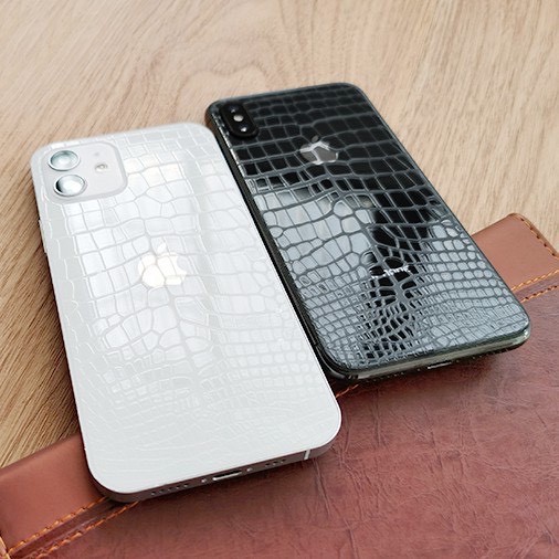 Miếng dán PPF Iphone vân cá sấu Mặt sau full viền cho 7/8/Plus/X/Xs/Xr/Xsmax/11/12/13/Pro/Max/mini