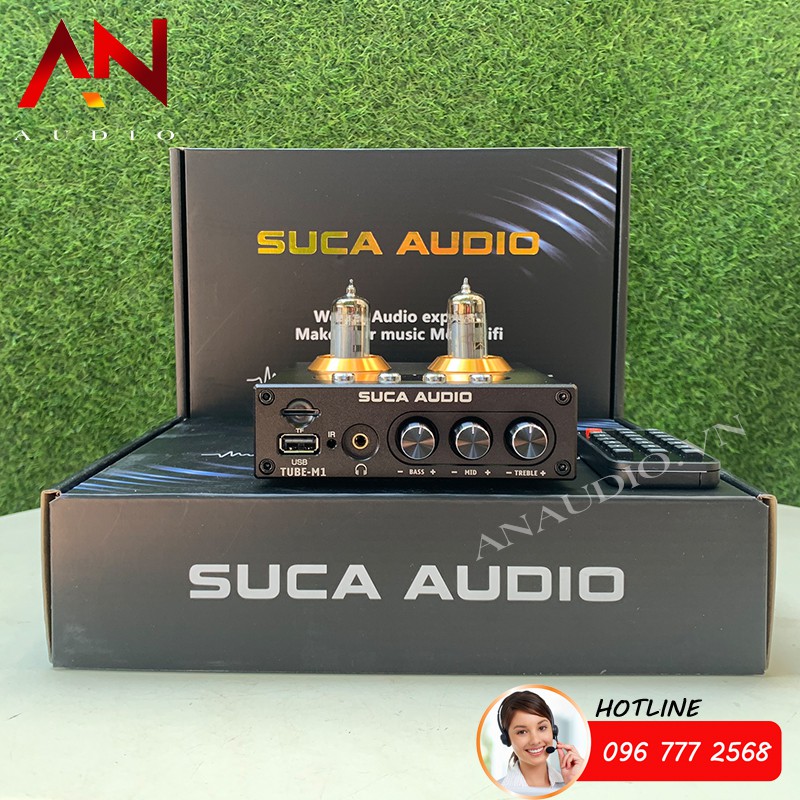 Pre Đèn SUCA-AUDIO TUBE M1 - Đọc USB/ Thẻ Nhớ/ Bluetooth 5.0/ Điều Khiển Từ Xa