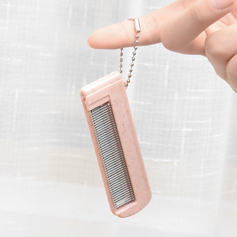 (Bán Buôn Sỉ) (COMBO) Lược Kèm Gương Bỏ Túi 2 In 1 Hàng Nhập Khẩu Cao Cấp - #guongtrangdiem