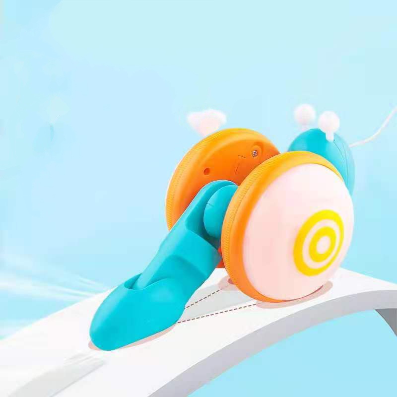 Đồ chơi ốc sên Turbo dây kéo có nhạc và đèn led bắt mắt vui nhộn cho bé