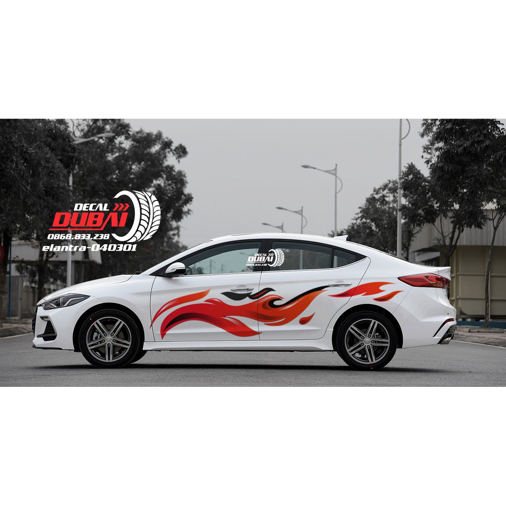 Tem dán sườn xe elantra