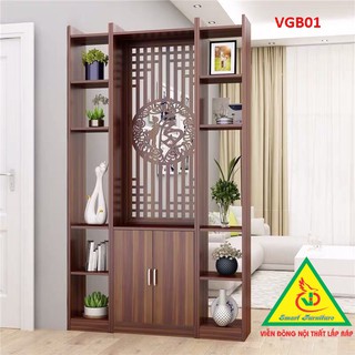 TỦ KỆ VÁCH NGĂN PHÒNG KHÁCH , NHÀ BẾP ( 1 VÁCH 2 KỆ) VGB01 - Nội thất lắp ráp Viendong Adv