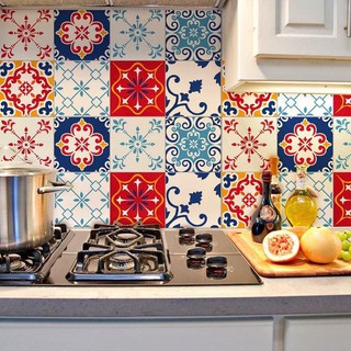 1 tấm giấy dán tường gạch bông 40x60cm