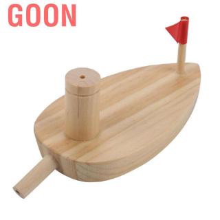 Goon Children Water Boat Balloon Powered Wooden Cartoon Kids Swimming Toys Sports Toy Pool Accessories