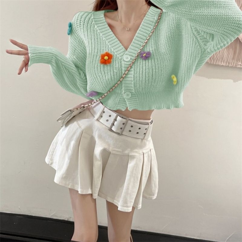 ÁO KHOÁC LEN CADIGAN BÔNG HOA