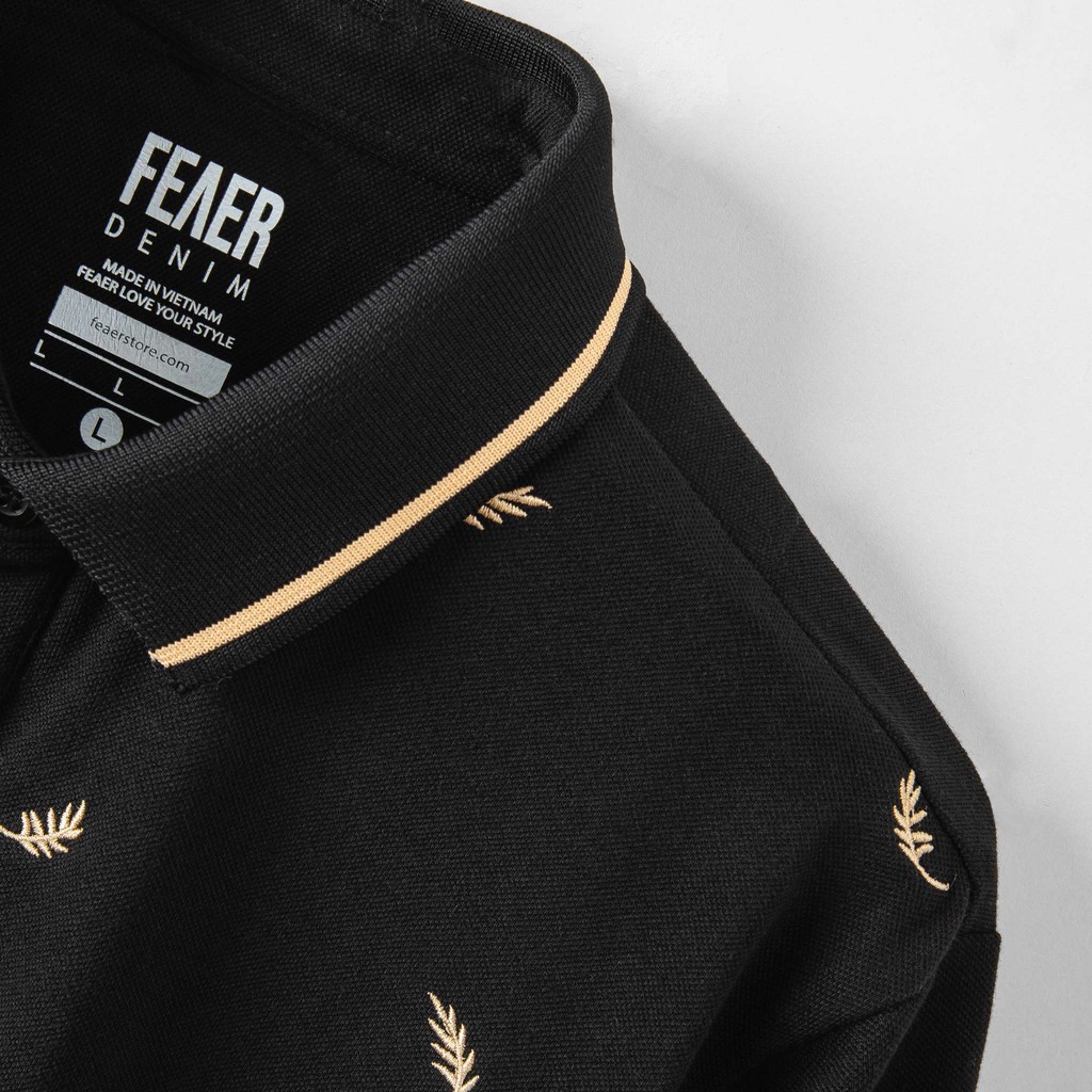 Áo Polo nam cổ bẻ họa tiết Leaf Fern 100% chất Cotton thoáng mát, không nhăn - FEAER DENIM | BigBuy360 - bigbuy360.vn
