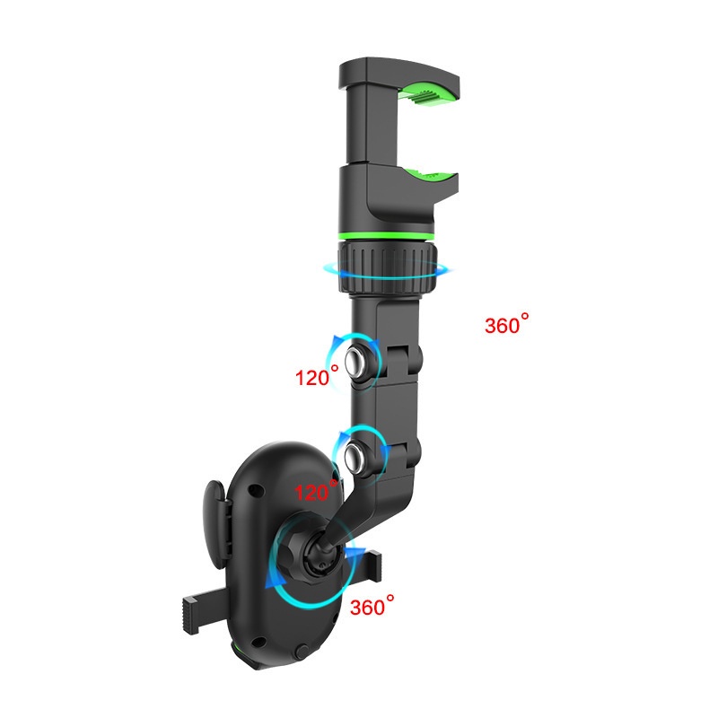 Giá đỡ điện thoại SEAMETAL xoay 360 độ điều chỉnh được sử dụng tại nhà văn phòng gắn gương chiếu hậu trên xe hơi