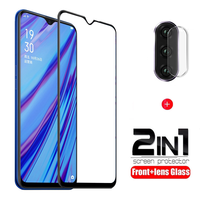 OPPO A9 A5 2020 Tempered Glass OPPO A12 A31 A1k A7 A5S A3S F11 Pro F9 F7 Reno 10x Zoom Full Coverage Screen Protector