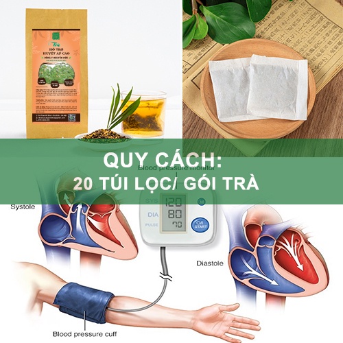 Trà hỗ trợ huyết áp cao giúp điều hoà huyết áp trở về mức ổn định hạn chế xuất huyết dưới da ngủ ngon hơn