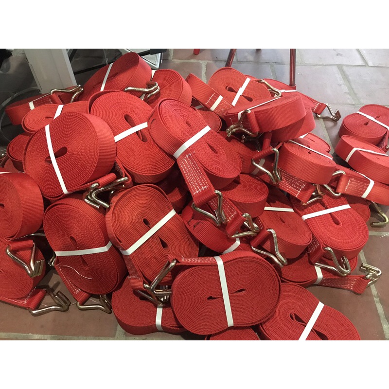 Dây tăng chằng hàng 8M màu đỏ bản rộng 50mm loại dày 3mm