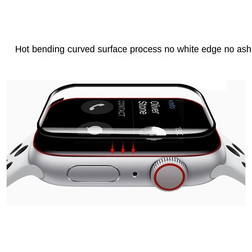 Set 2 kính cường lực bảo vệ màn hình cho iWatch 7/6/5/4/3 /SE 45mm / 40mm / 42mm / 38mm /41mm / 44mm Dây đeo Apple Watch