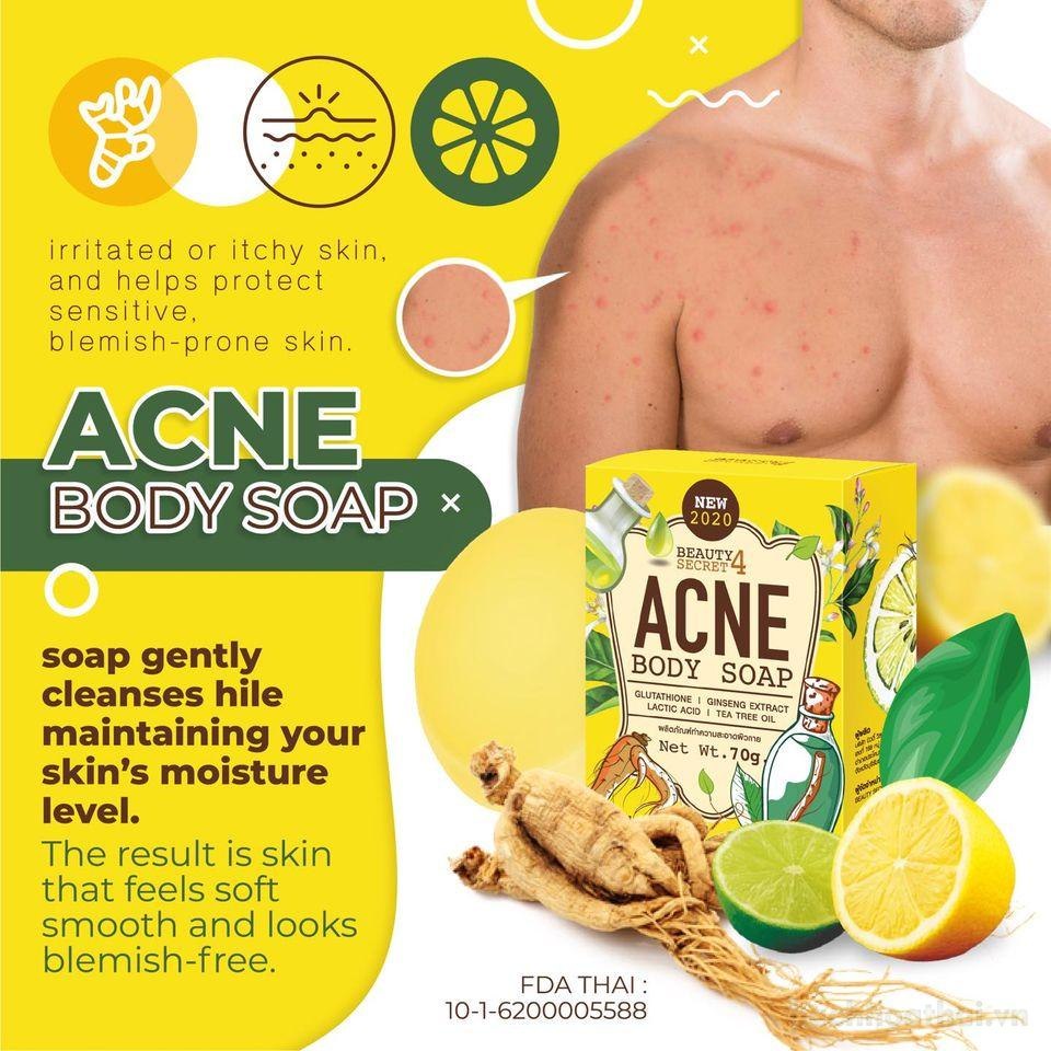 Xà bông tắm mụȵ lưng Beauty 4 Secret Acne Body Soap Thái Lan