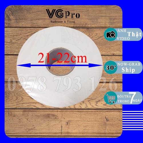 Giấy Vệ Sinh Cuộn Lớn Công Nghiệp Giá Rẻ 700g Cung Cấp Bởi VGpro Bột Giấy Nguyên Sinh