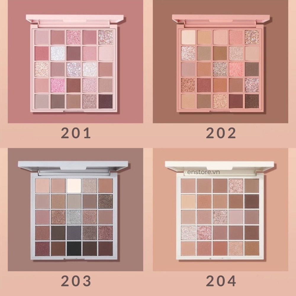 Bảng Phấn Mắt 25 ô GOGO TALES Crystal Color Charming Eyes Make Yourself Priority