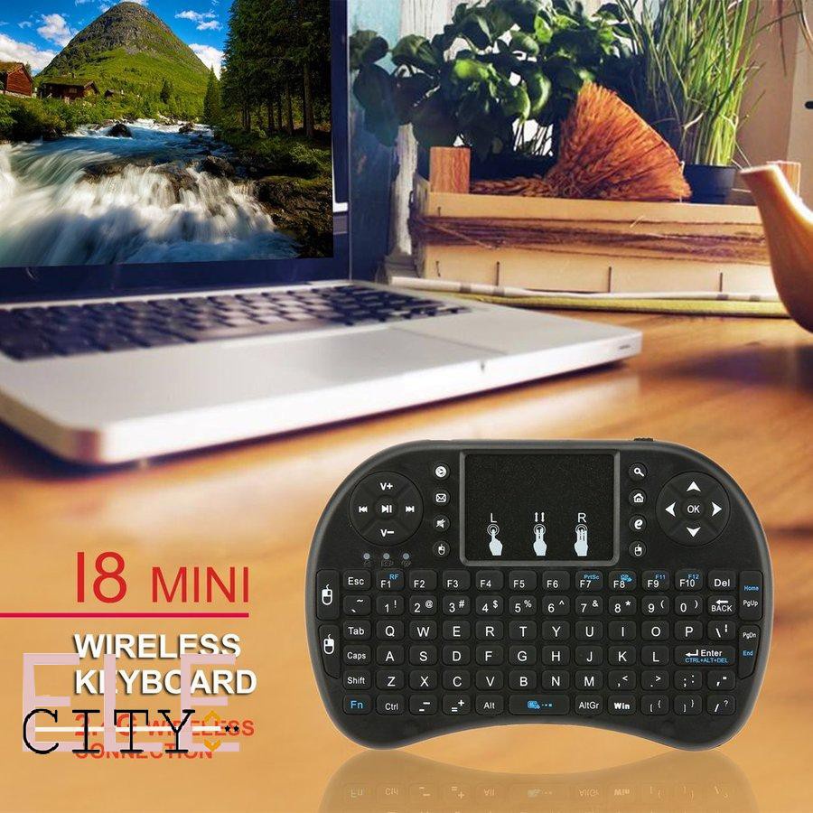 Bàn Phím Không Dây 2.4ghz 92 Phím Có Chuột Cảm Ứng Cho Android Tv Box Pc