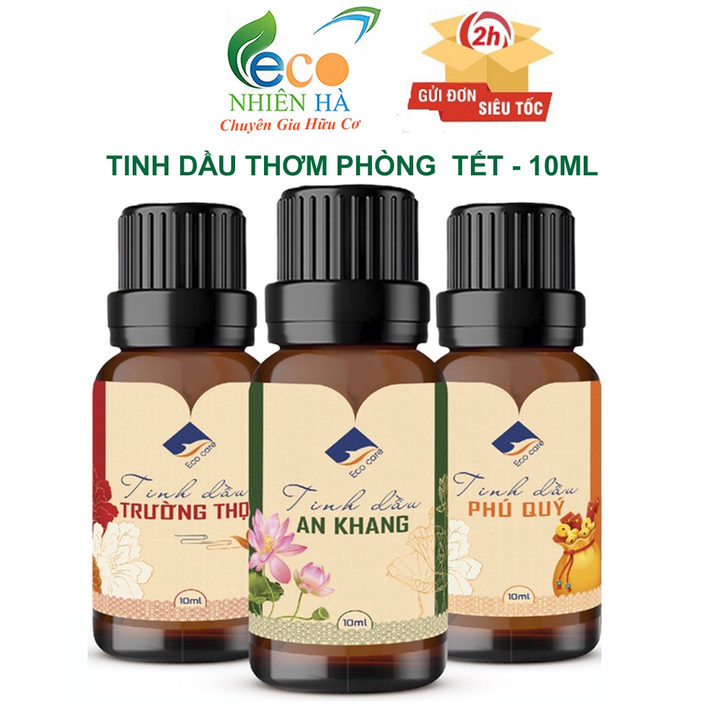 Tinh dầu thơm phòng Ecocare 10ml nguyên chất, tinh dầu Tết giúp thu hút vượng khí tài lộc