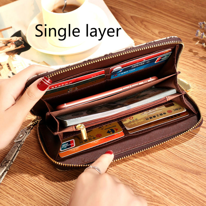 Ví da dài thiết kế thời trang dành cho nữ