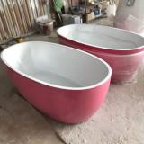 BỒN TẮM OVAL MÀU HỒNG