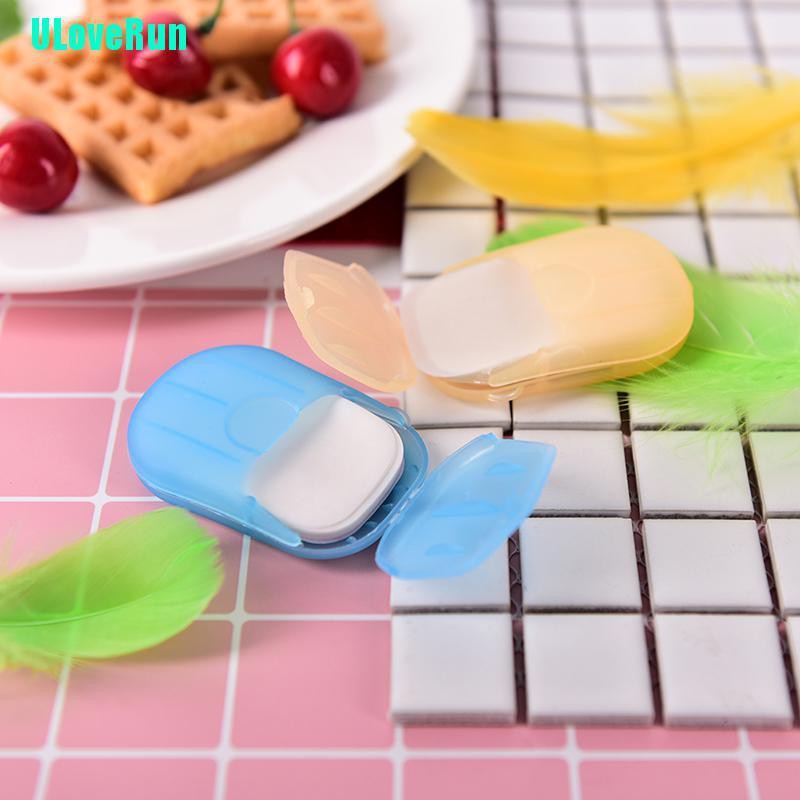 Uloverun 1 Miếng Giấy Xốp Rửa Tay Tạo Bọt Có Mùi Thơm Tiện Lợi Dành Cho Đi Du Lịch