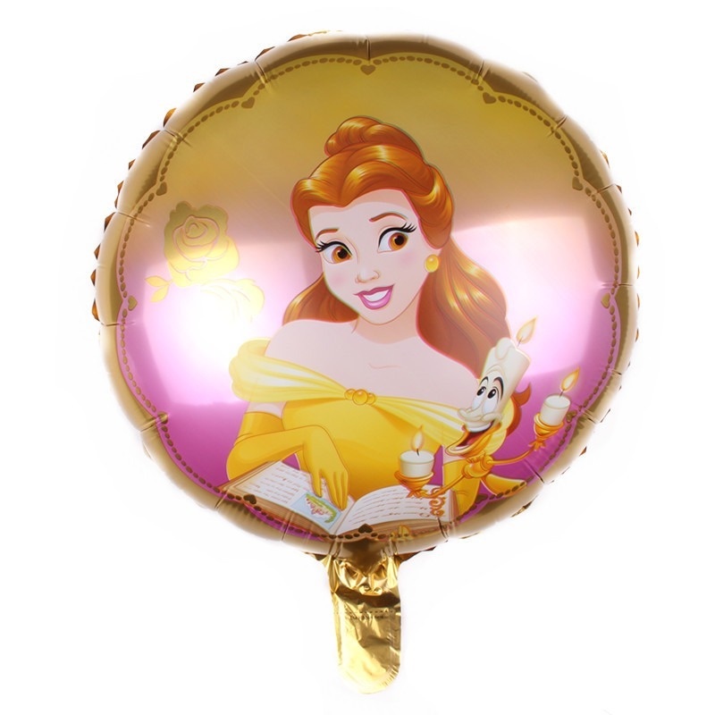Bong Bóng Tròn 18 Inch In Hình Công Chúa Disney Xinh Xắn Trang Trí Tiệc Sinh Nhật Cho Bé