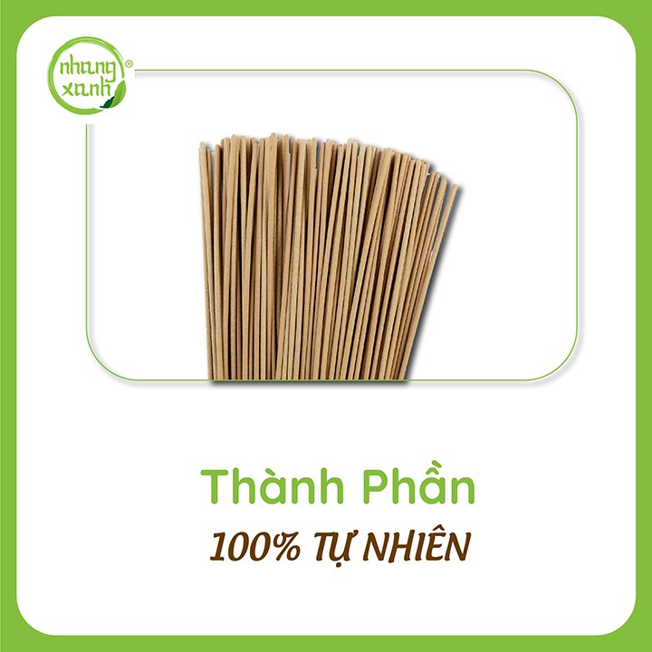 [100% Tự Nhiên] Nhang Xanh Phổ Thông Hộp 70gr - Ít khói, hương thơm dịu nhẹ, không hóa chất độc hại