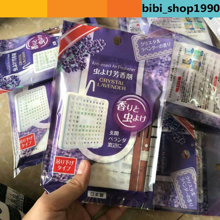 Miếng treo đuổi côn trùng hương lavender ( hàng nhật cao cấp)