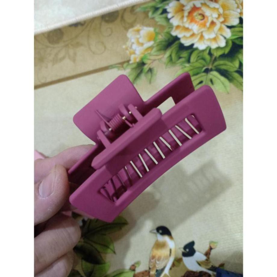 Kẹp tóc nhựa acrylic hình chữ nhật xinh xắn thời trang phong cách Hàn Quốc