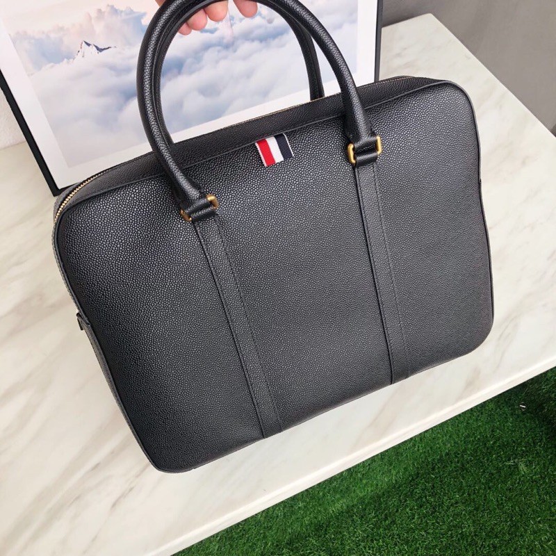 túi xách tay nam phom cứng dáng to da bê nhập khẩu chất lượng hàng đầu thom browne