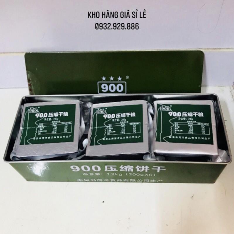 LƯƠNG KHÔ 900 BA SAO THÙNG SẮT NHỎ 1.2kg
