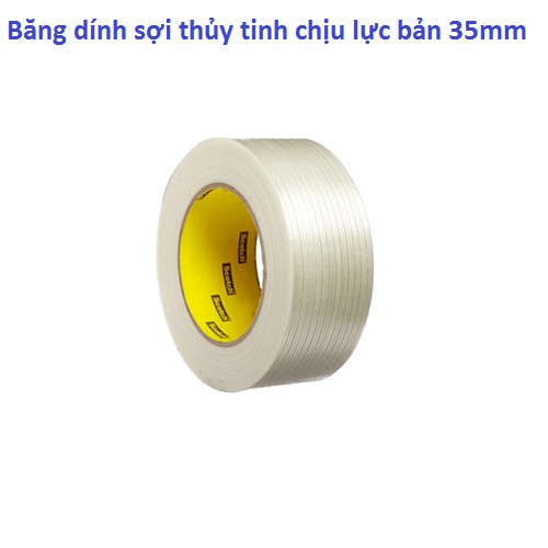 Băng dính sợi thủy tinh chịu lực cuốn cell pin dài 25m