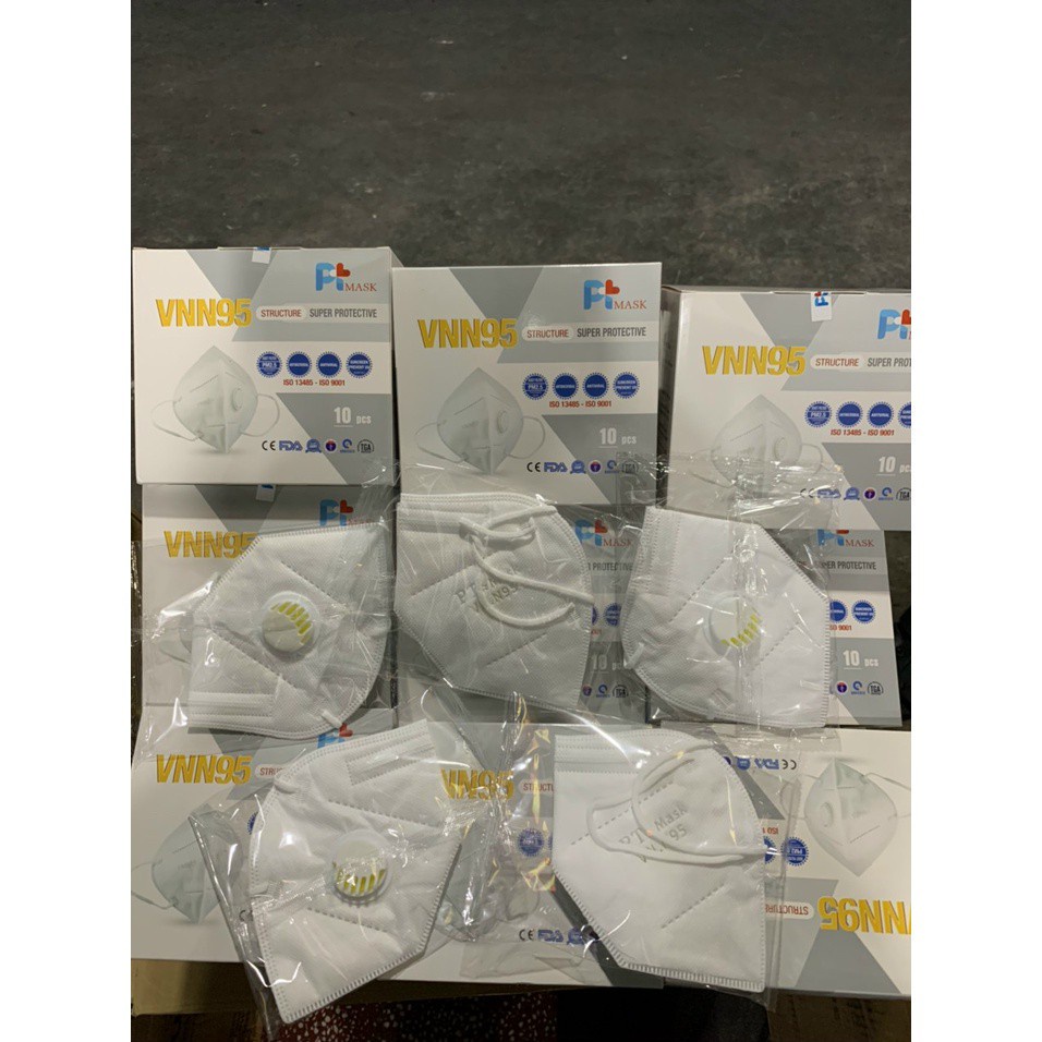 ✅ Khẩu Trang 3D- PT Mask VNN95 (Có Van) -VT0695