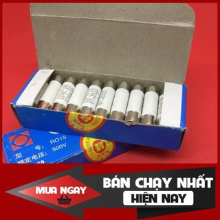 [ShopUyTín] Cầu chì sứ RO15-10x38 -1A/500 v (20 chiếc) [free.ship]