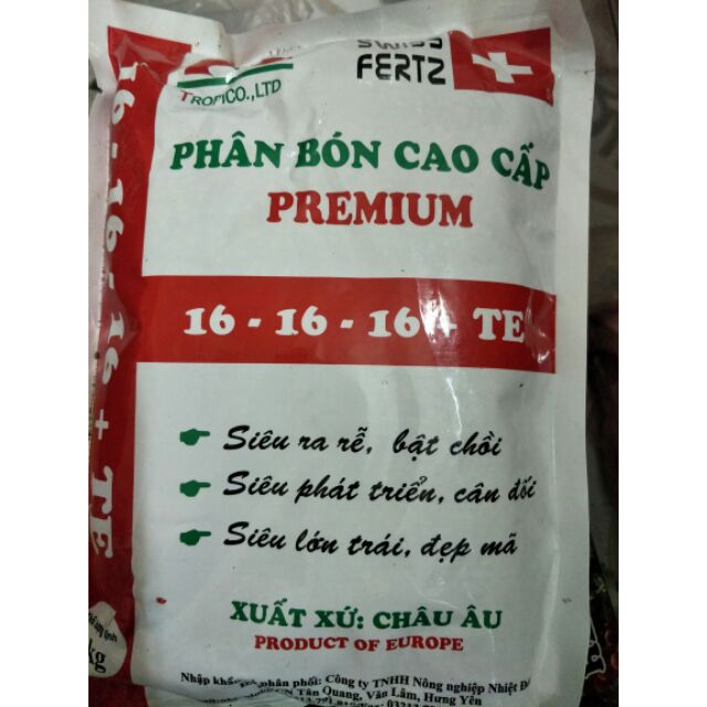 Sét 2kg Phân bón nhập khẩu 16-16-16
