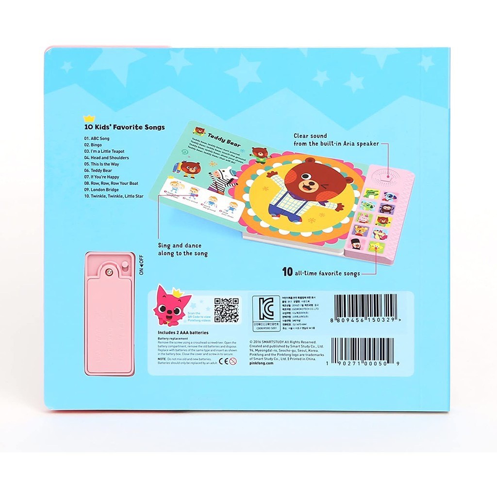 Đồ chơi sách nhạc Soundbook Pinkfong hàng chính hãng-Baby Shark phát triển các giác quan cho bé