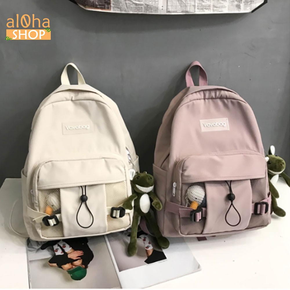 Balo - cặp sách Ulzzang Basic Vavabag đi học, đi làm, du lịch, đựng laptop B083 Unisex nam nữ phong cách thời trang