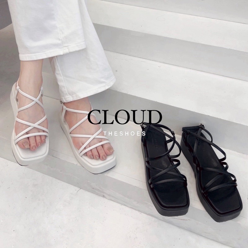Giày sandal bánh mì dây chéo