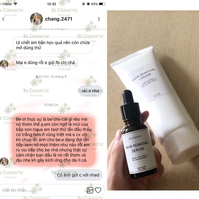 [Mã SKAMLTSM9 giảm 10% đơn 99K] Set tẩy lông BE (kem + serum ) | BigBuy360 - bigbuy360.vn