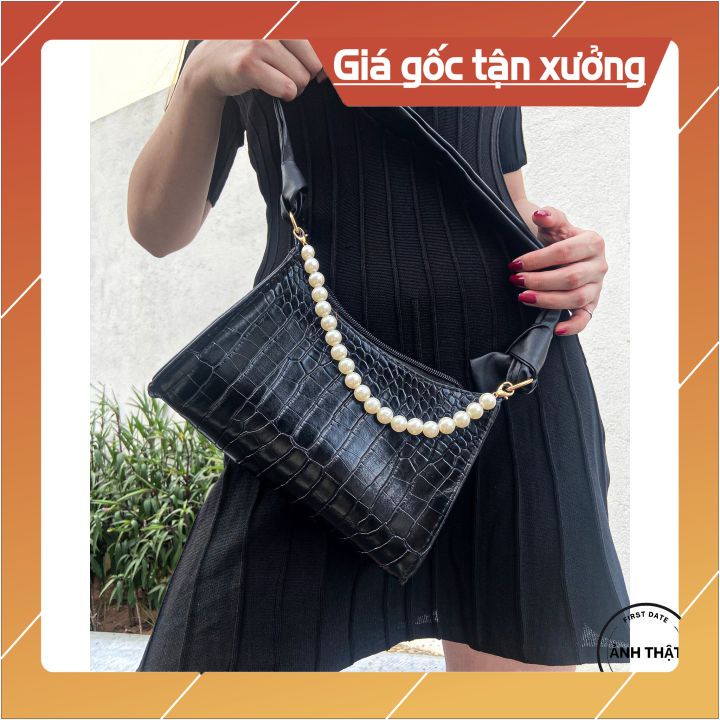 Túi xách nữ da cao cấp ❤️FREE SHIP❤️Túi kẹp nách thắt quai da
