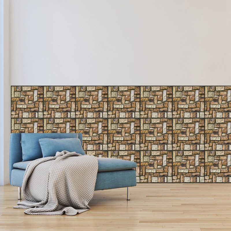 [On Sale]30Cmx30Cm Self-Adhesive Tile Wall Art Restroom Decor 3D Wallpaper New 506
