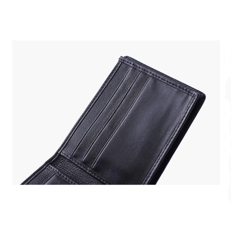 Ví Nam Sang Trọng Dáng Đứng Ngang có nhiều ngăn đựng thẻ - Bóp Da Nam Siêu Bền, Đẹp có 2 màu Nâu & Đen