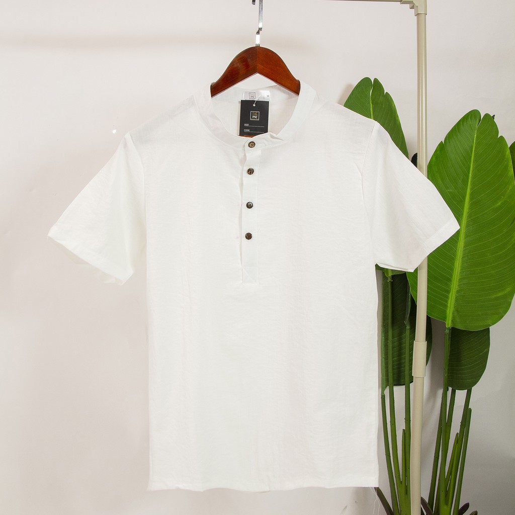 Áo Đũi Nam Cổ Tàu Ngắn Tay Đẹp Cao Cấp SAVAR AD63 | BigBuy360 - bigbuy360.vn