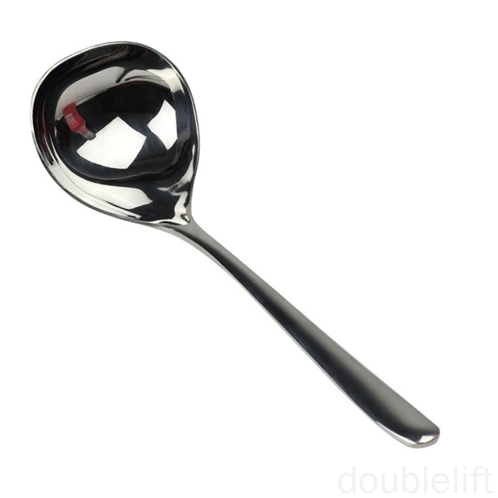 Muỗng Múc Canh Bằng Thép Không Gỉ Tráng Gương Cỡ Lớn Tiện Dụng