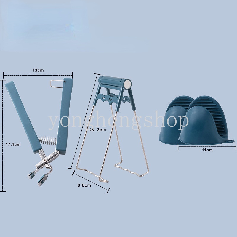 Găng Tay Kẹp Nồi Bằng Thép Không Gỉ Chịu Nhiệt Cao Chống Trượt Tiện Dụng Cho Nhà Bếp