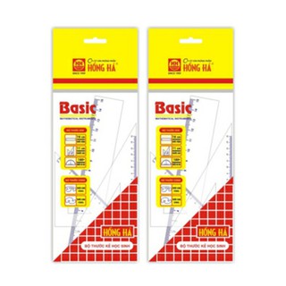 Bộ thước kẻ Hồng Hà tiện dụng 4 kiểu thước [MỚI- KHÔNG VỎ]
