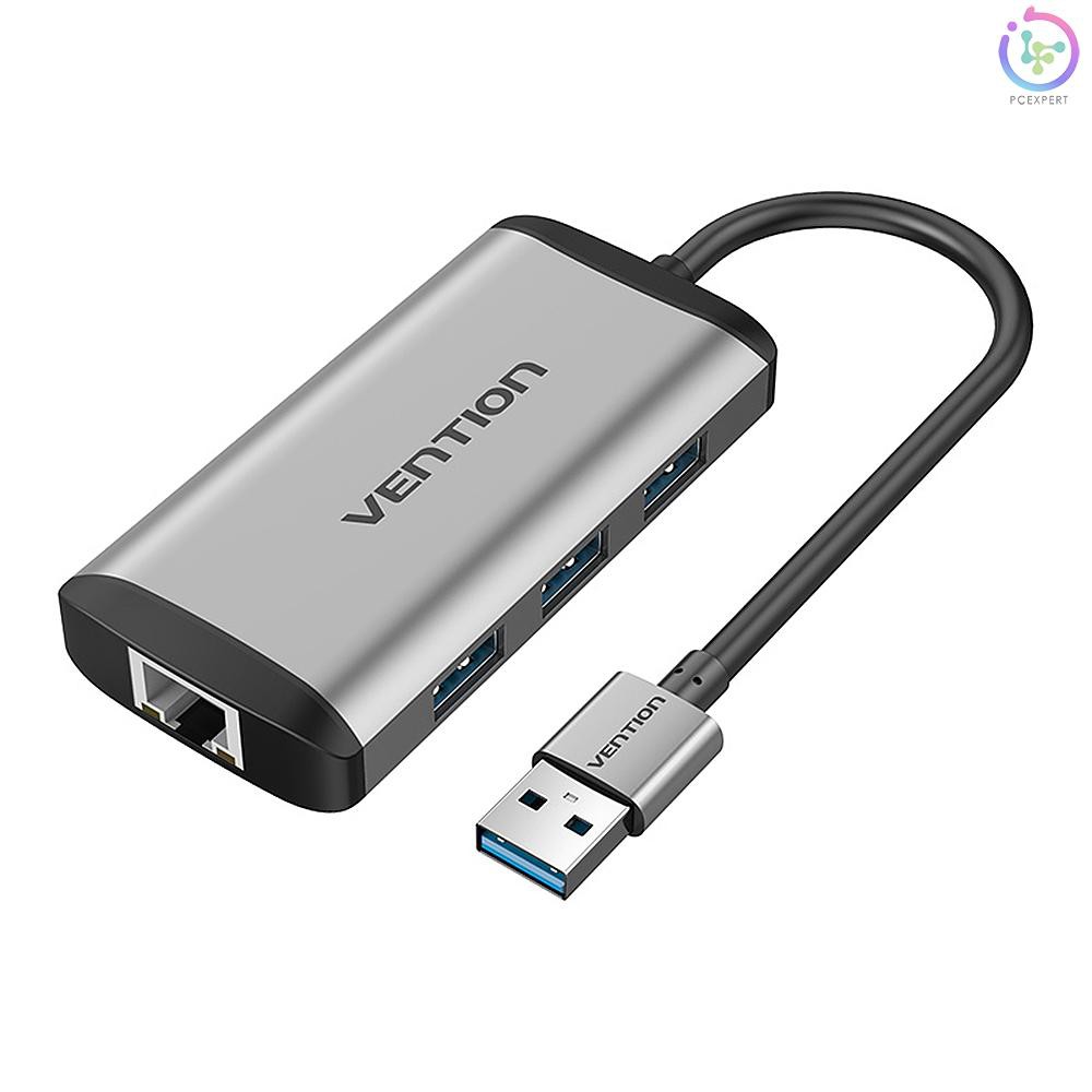 Giắc chuyển 4 trong 1 cổng USB HUB + RJ45 cho Laptop