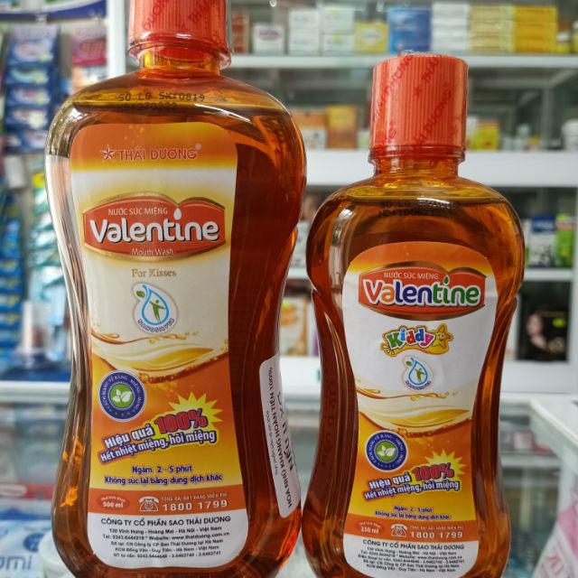 Nước súc miệng Valentine Thái Dương