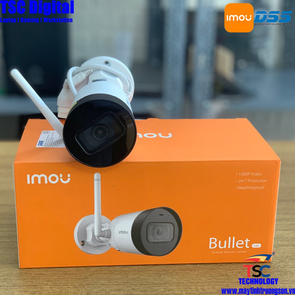 Camera IP Wifi 2.0MP IPCG22P IMOU Full HD Chống Nước IP66 | Kèm Thẻ Lưu Trữ 128Gb