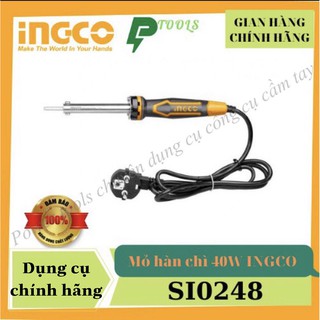 Mỏ hàn chì INGCO 40-100W mỏ hàn điện, nhựa thông, thiếc, làm nóng cực nhanh, nhỏ gọn tiện lợi, điện 220-240v mũi hàn chì